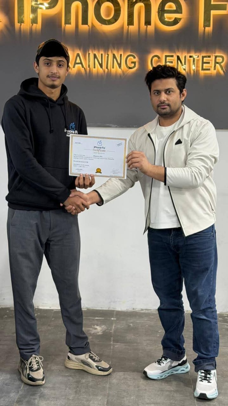 Receiving iPhone Fix Certificate