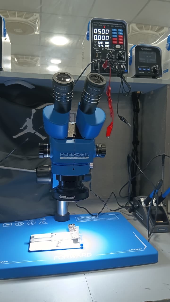 Professional microscope setup